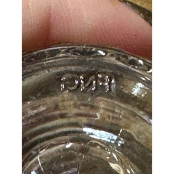 Vintage Cut Glass Candle Holders Pair Tealight, Taper Candles Sticks Signature - Picture 5 of 9